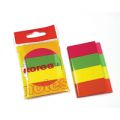 Блок-кубик закладка Kores Index Stripes (4цв.по 50шт., неон )