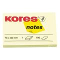 Бумага для заметок Kores (75х50мм, желтая)