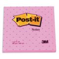 Бумага для заметок с клеевым краем Post-it с узором (3M блокнот с узором,розовый "точки", 75 л, 5675LD)